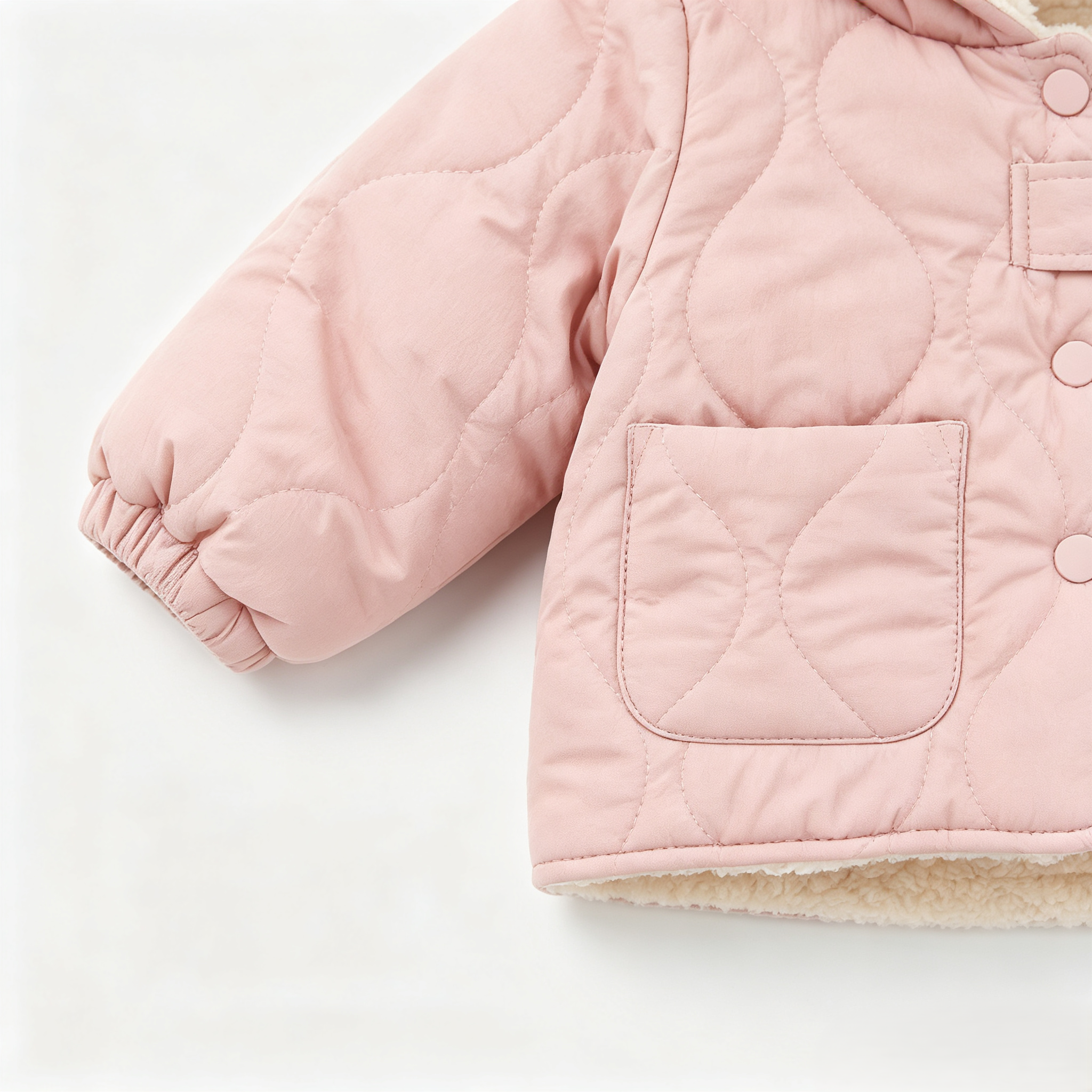 (Pre Order 2 Weeks)Girls Pink Bunny Ear Hooded Jacket