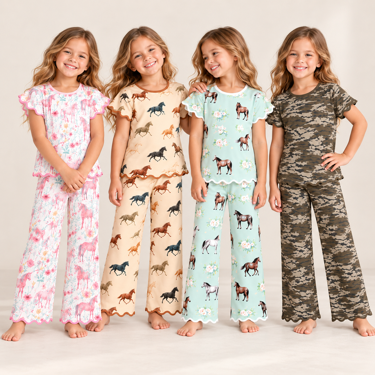 (Weekly Pre-Order)Girls Fall Embroidery Scallop Set(Ends 10.11)