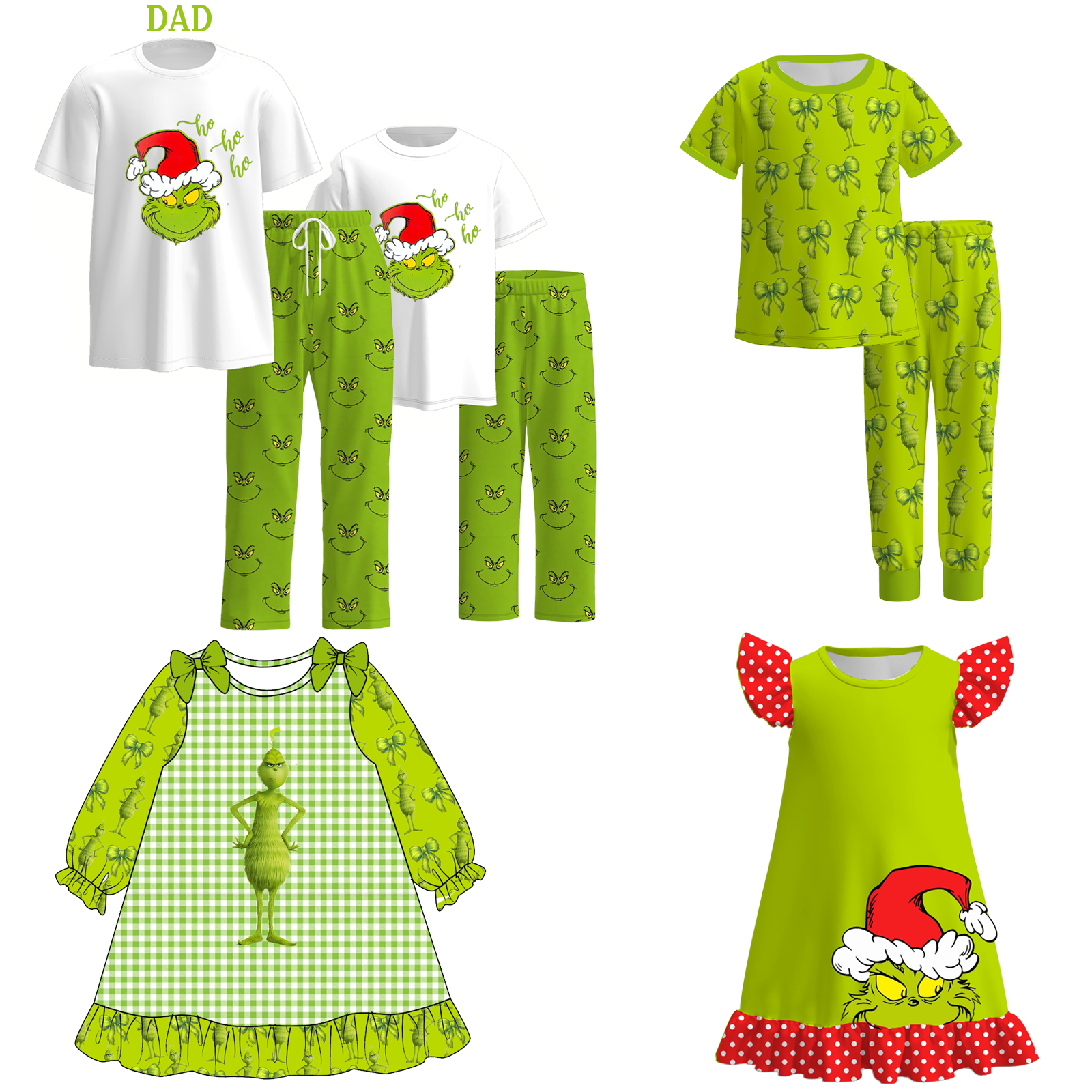 (Weekly Pre-Order)Family Christmas Print Dress&Set(Ends 8.30)