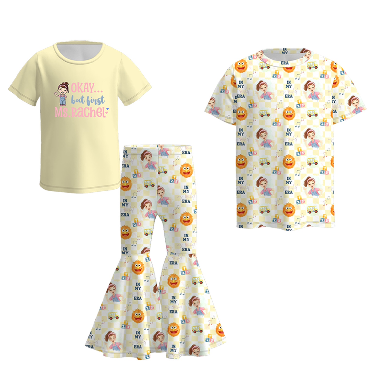 (Pre Order)Siblings Cartoon Print Set&Top
