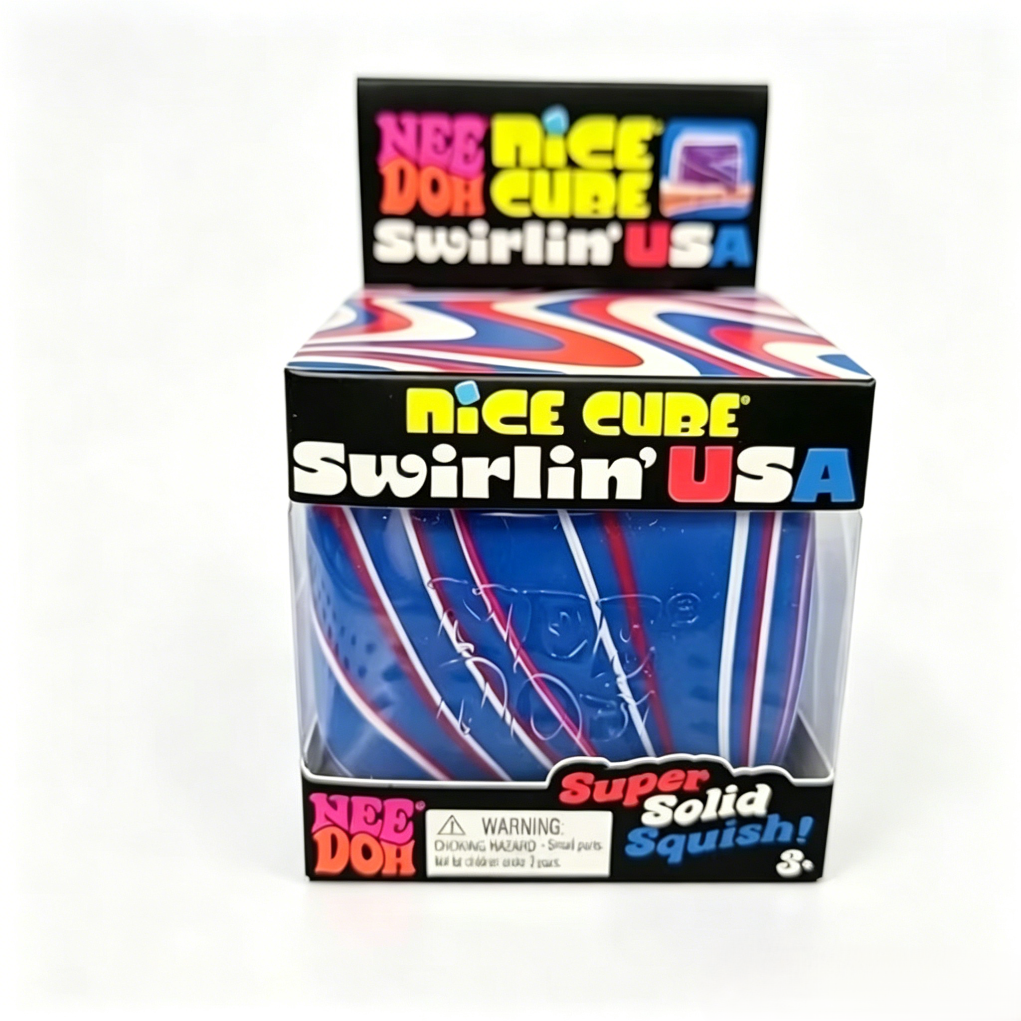 (Pre Order)Squishy Squeeze Patriotic Cube Toy