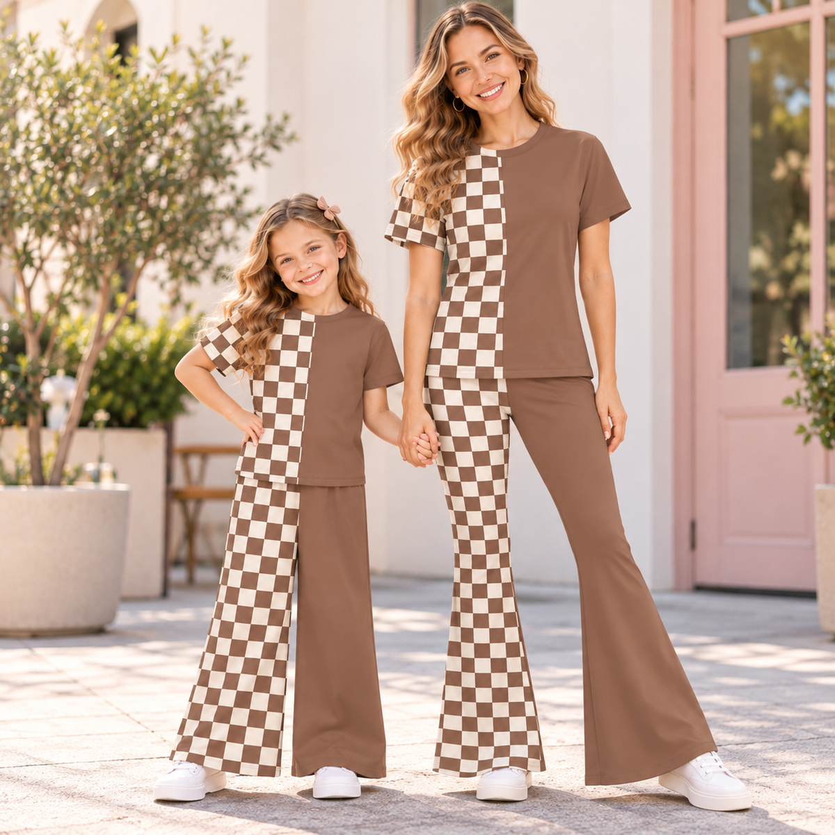 (Weekly Pre-Order)Mommy&Me Spring and Summer Print Outfit Set(Ends 10.28)