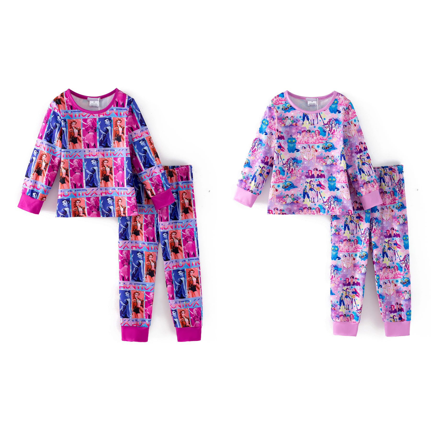 (Pre Order,Prepack Zone)Girls Movie Character Print Pajamas(Mix Size)