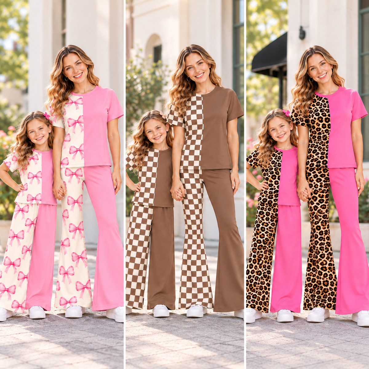 (Weekly Pre-Order)Mommy&Me Spring and Summer Print Outfit Set(Ends 10.28)