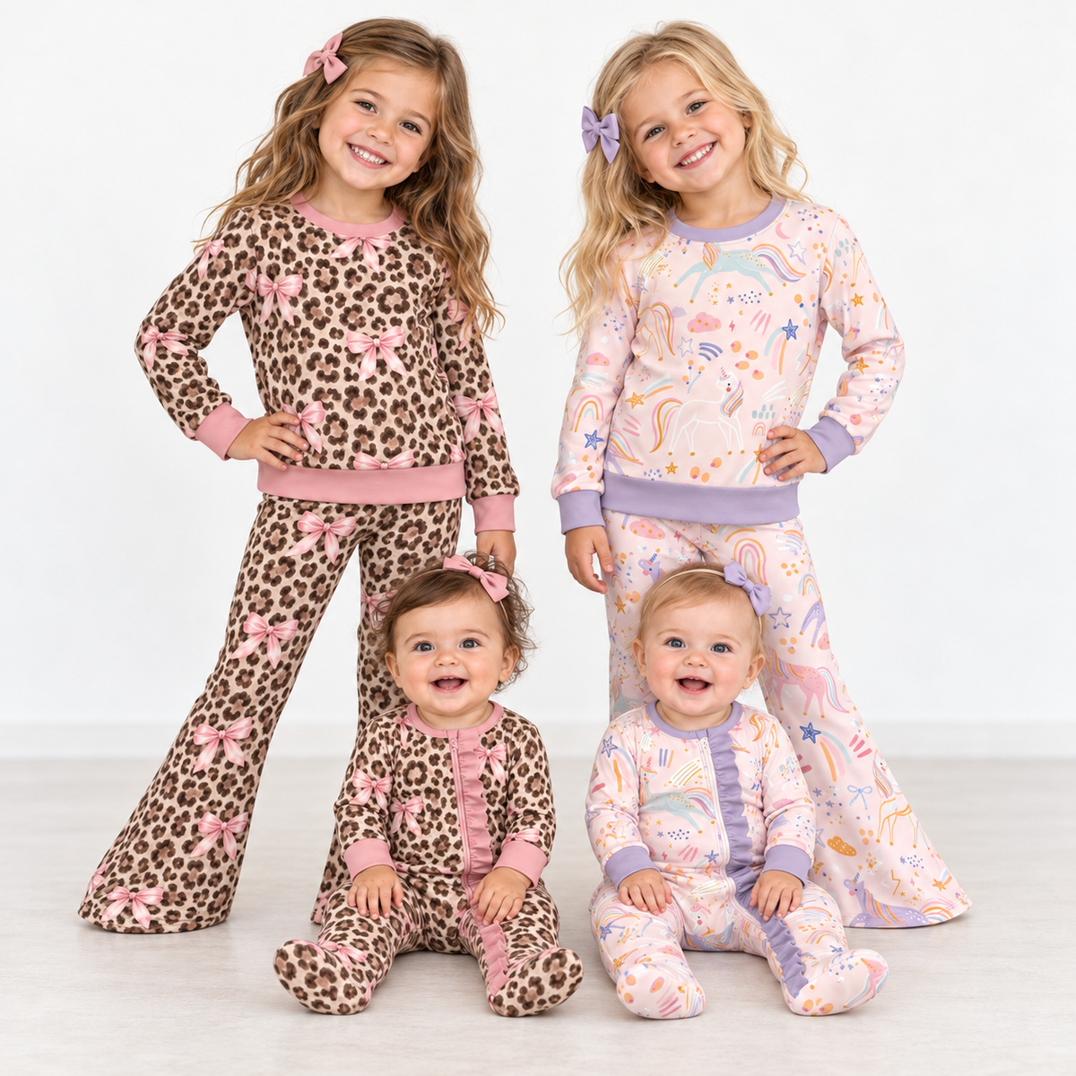 (Weekly Pre-Order)Sisters Spring&Summer Leopard Print Set&Romper(Ends 11.1)