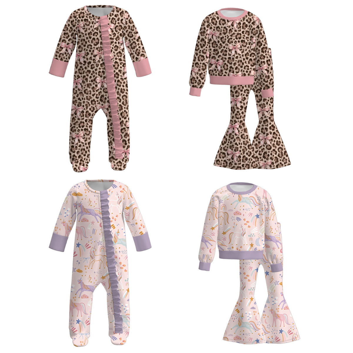 (Weekly Pre-Order)Sisters Spring&Summer Leopard Print Set&Romper(Ends 11.1)