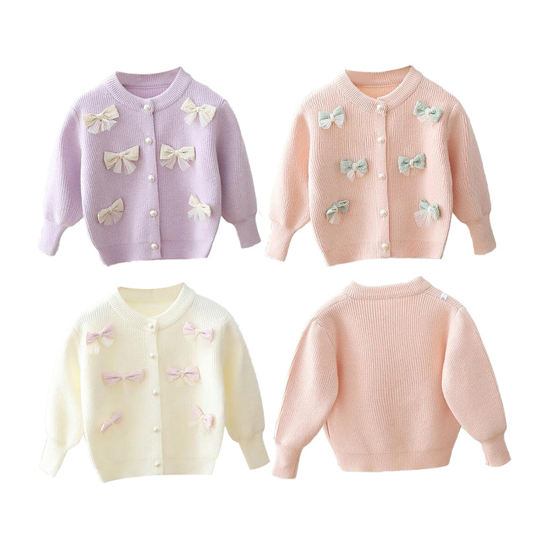 (In Production)Girls Fall&Winter Bow Sweater