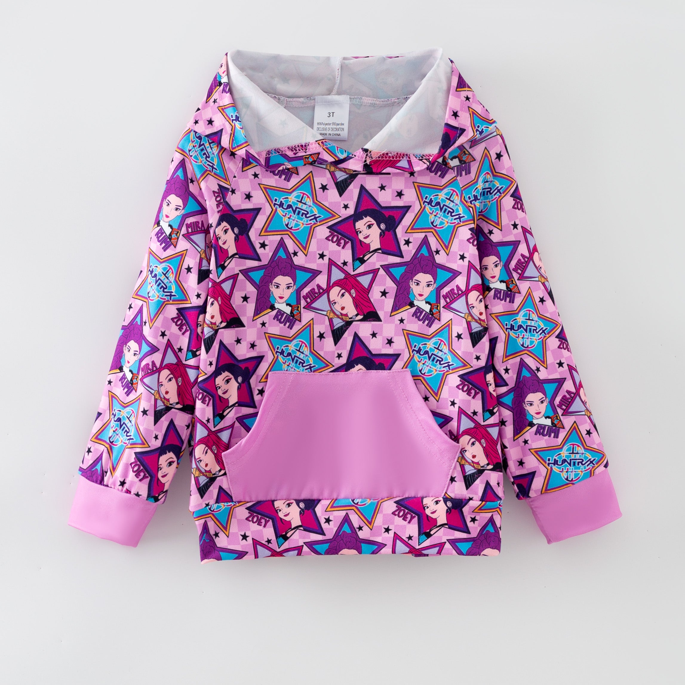(Pre Order,Prepack Zone)Girls Movie Character Print Hoodie(Mix Size)