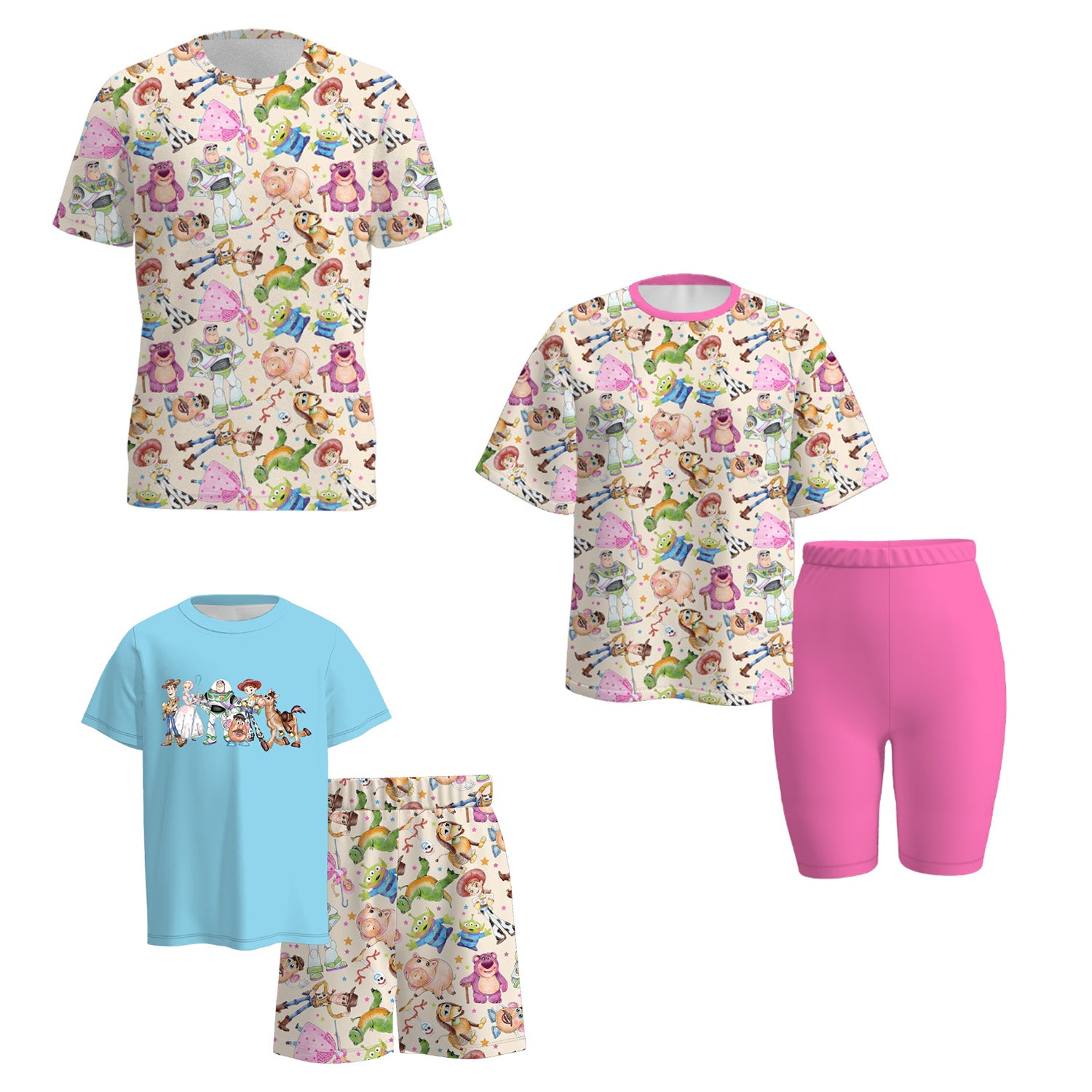 (Pre Order)Family Spring and Summer Princess Print Set&Top
