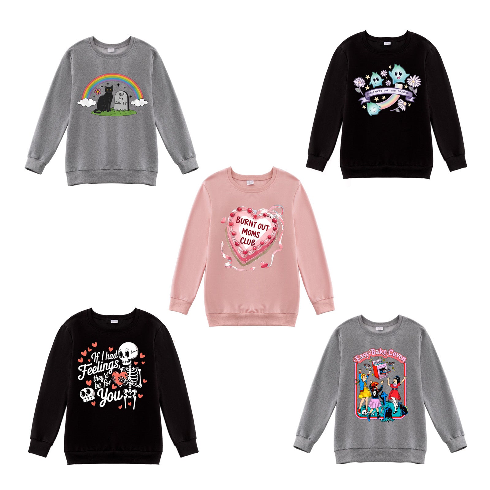 (Pre Order)Adults Fall&Winter Print Sweatshirt