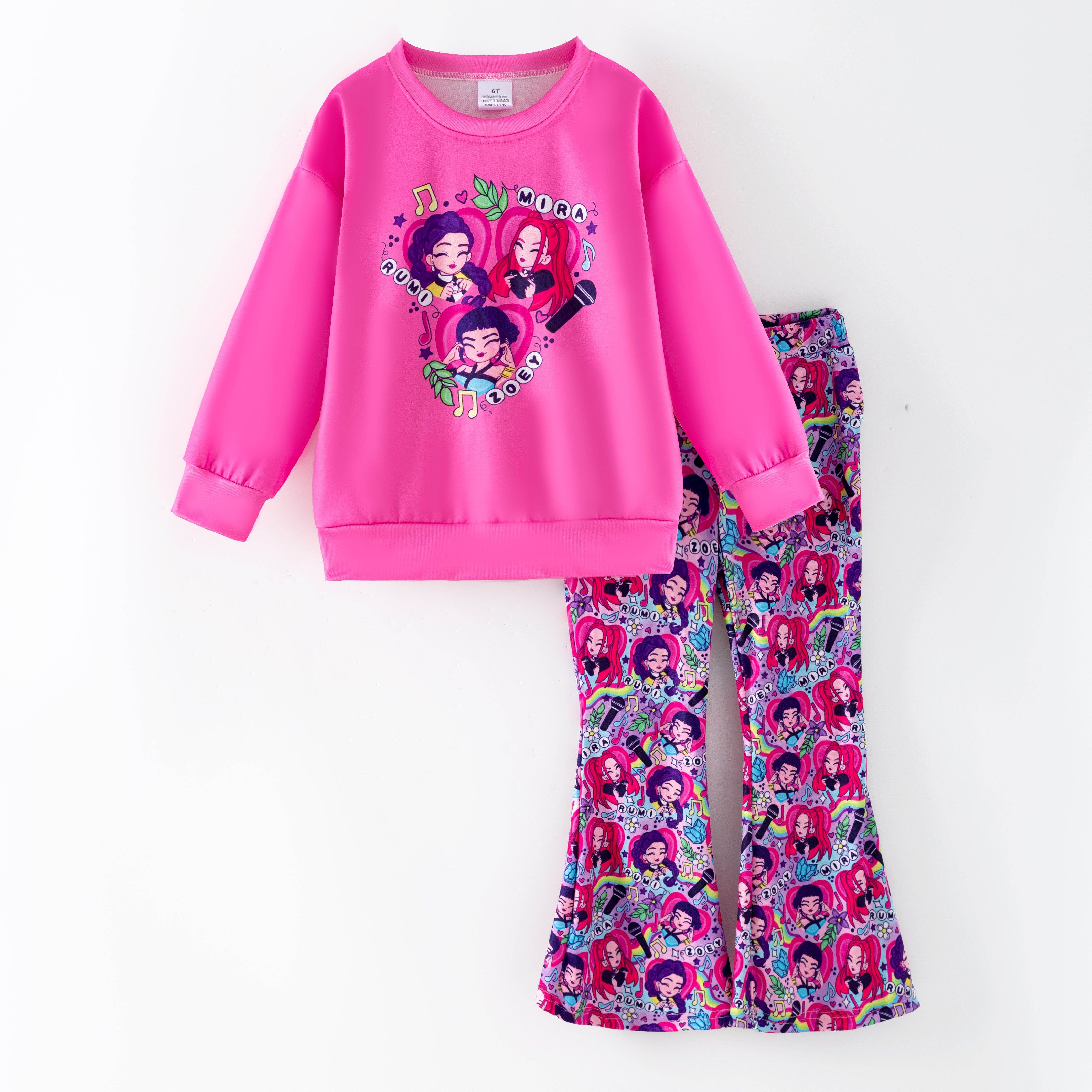 (Pre Order,Prepack Zone)Girls Movie Character Print Set(Mix Size)