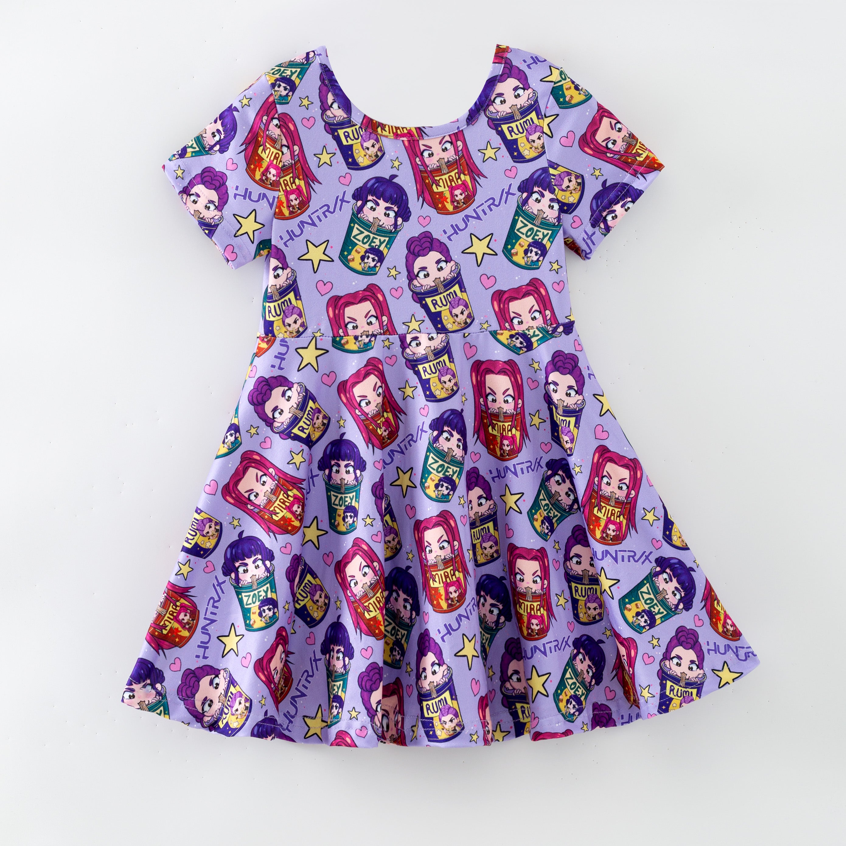 (Pre Order,Prepack Zone)Girls Movie Character Print Dress(Mix Size)