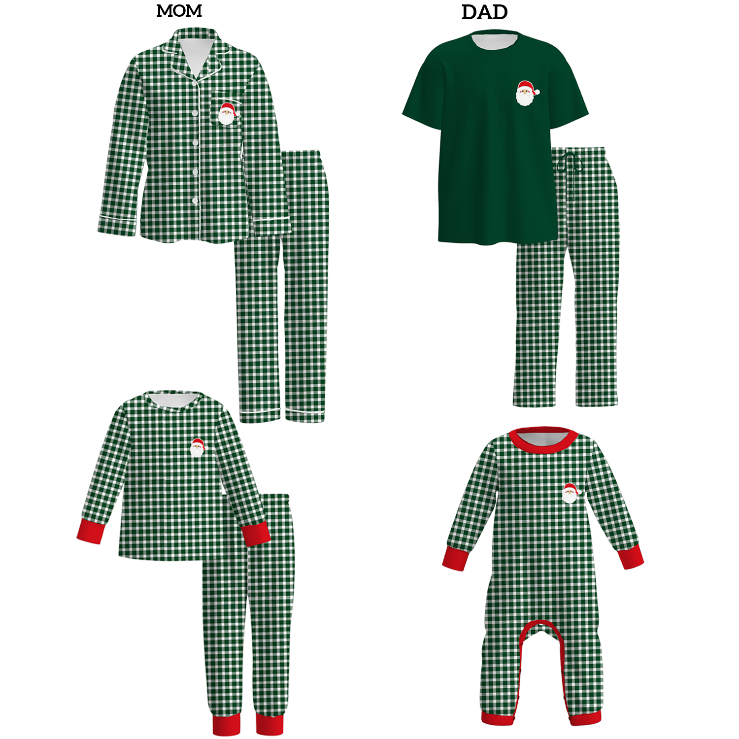 (Weekly Pre-Order)Family Christmas Print Pajamas&Romper(Ends 9.6)