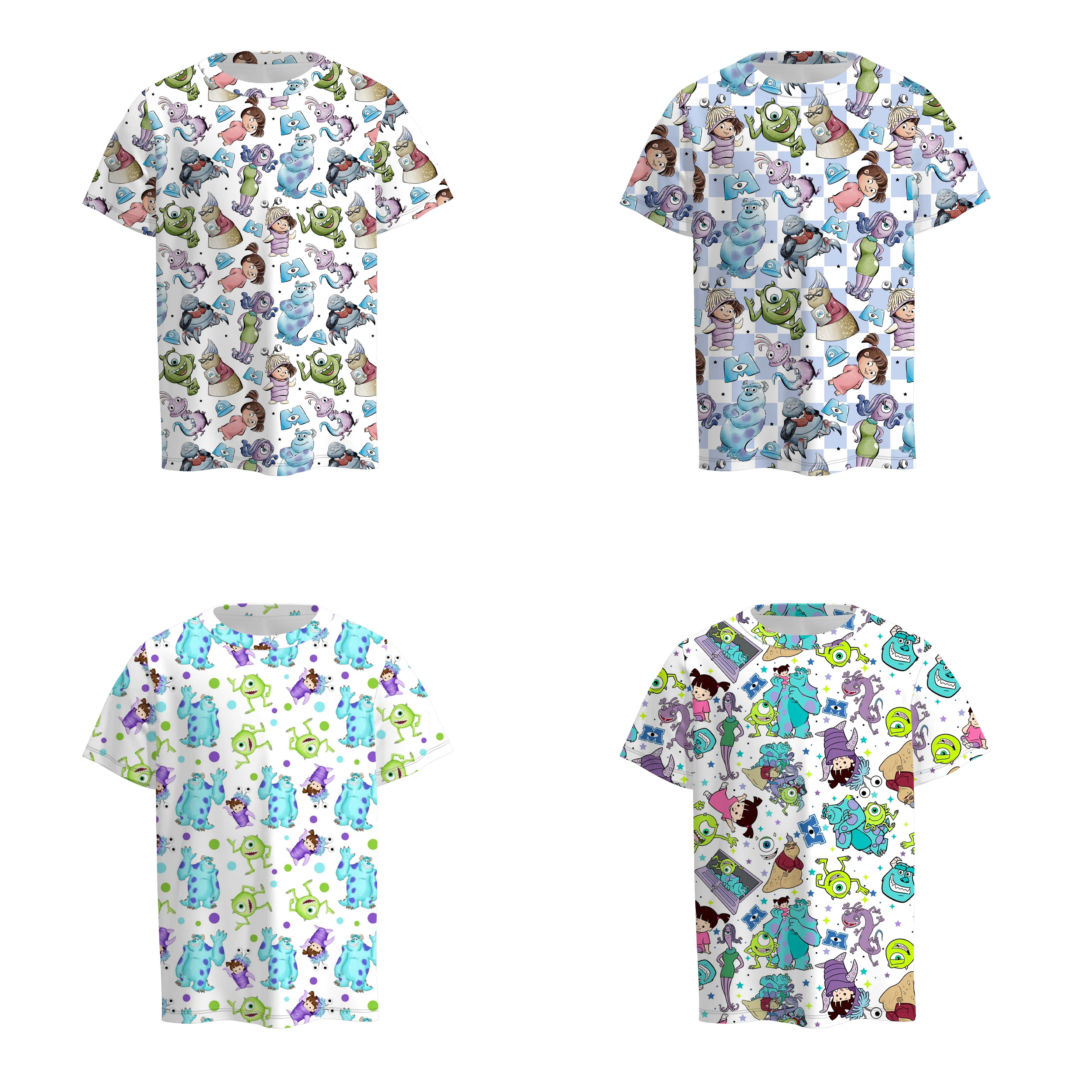 (Pre Order)Boys Spring and Summer Monster Print Top
