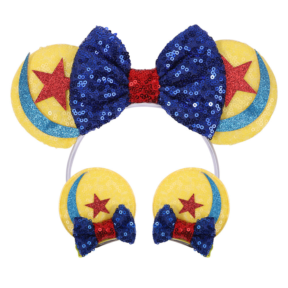 (Pre Order)Sparkly Bow Headband Princess Cartoon Hair Accessory