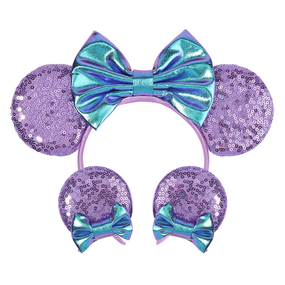 (Pre Order)Sparkly Bow Headband Princess Cartoon Hair Accessory