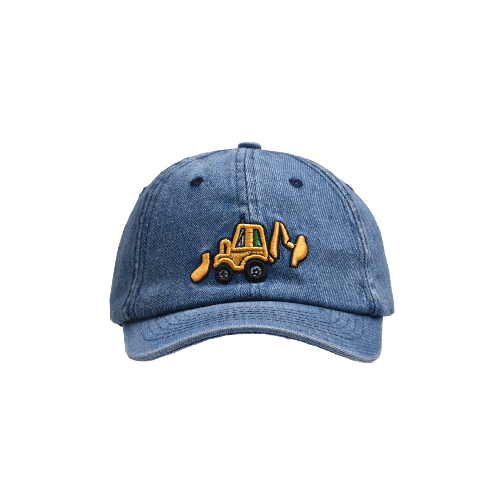 (Pre Order)Kid's Bulldozer Embroidered Baseball Cap