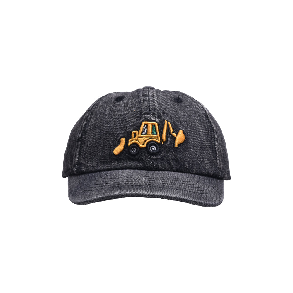 (Pre Order)Kid's Bulldozer Embroidered Baseball Cap
