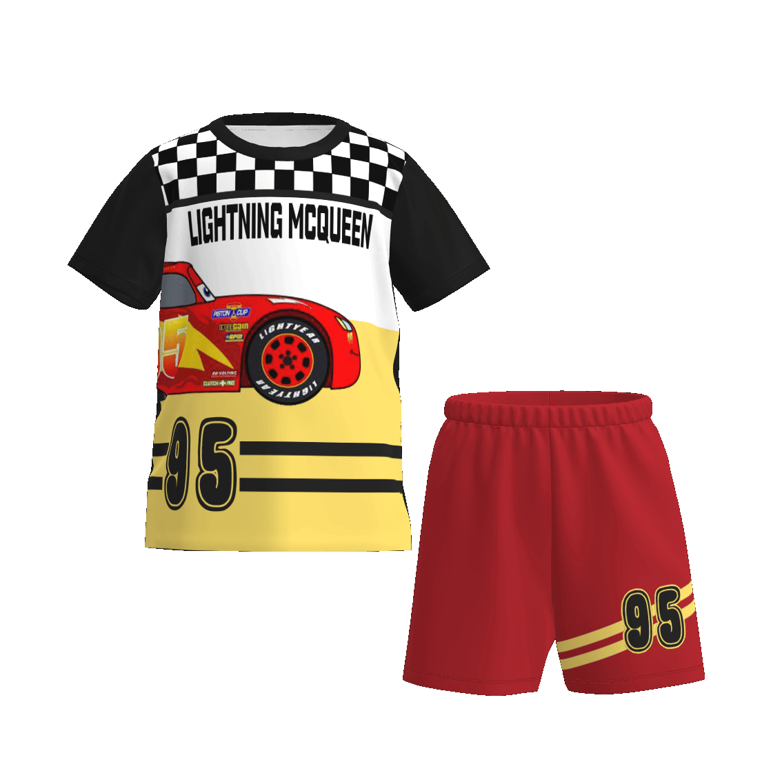 (Pre Order)Boys Spring and Summer Cartoon Print Shorts Set