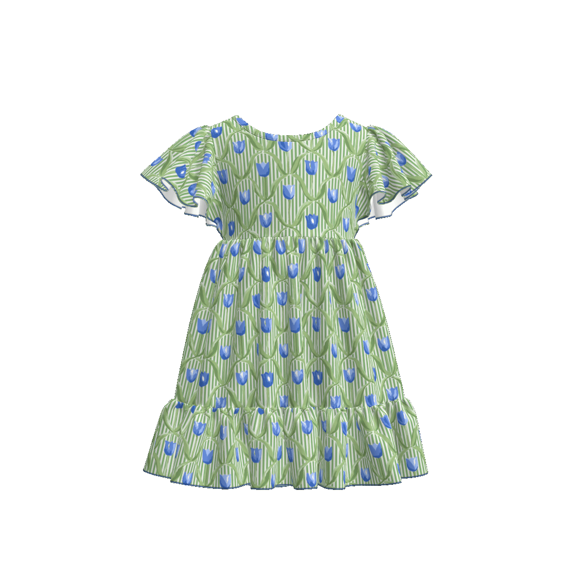 (Pre Order)Mommy and Me Spring&Summer Floral Print Dress