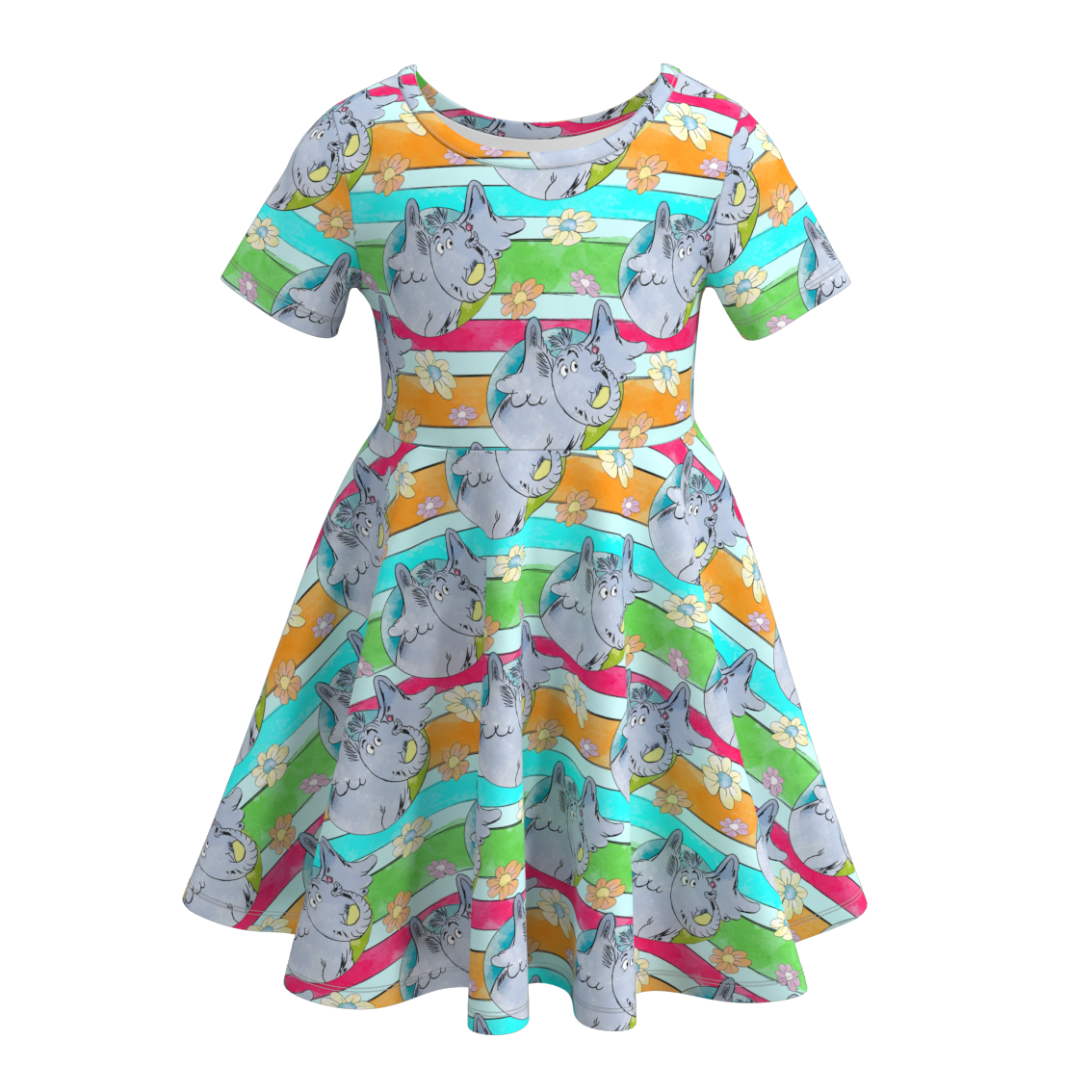 (Pre Order)Summer Girls Character Twirl Dress