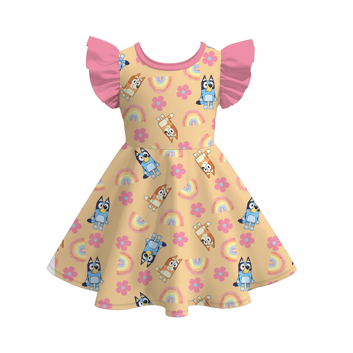 (Pre Order)Cartoon Character Ruffles Dress