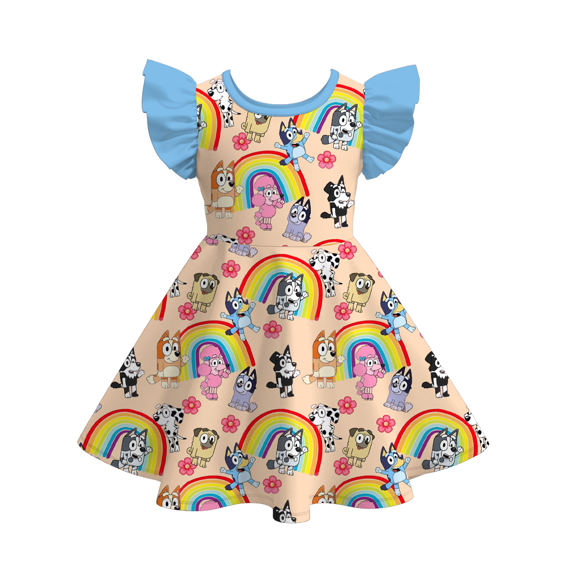 (Pre Order)Cartoon Character Ruffles Dress
