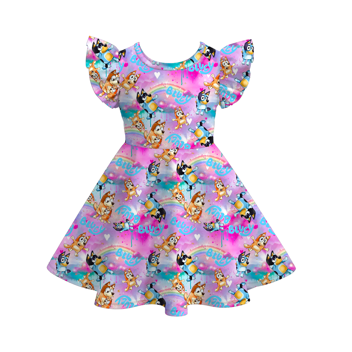 (Pre Order)Cartoon Character Ruffles Dress