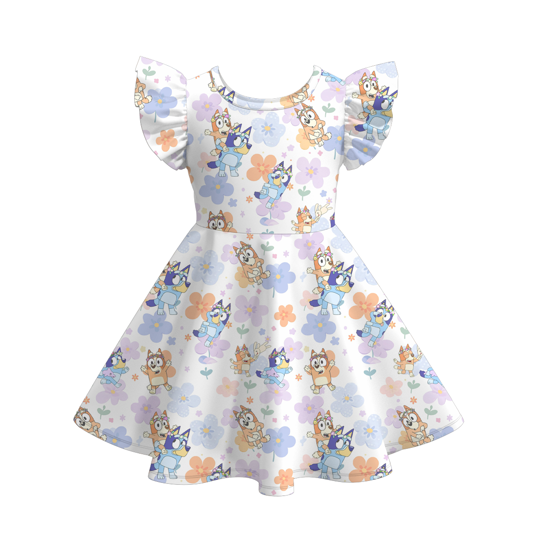 (Pre Order)Cartoon Character Ruffles Dress