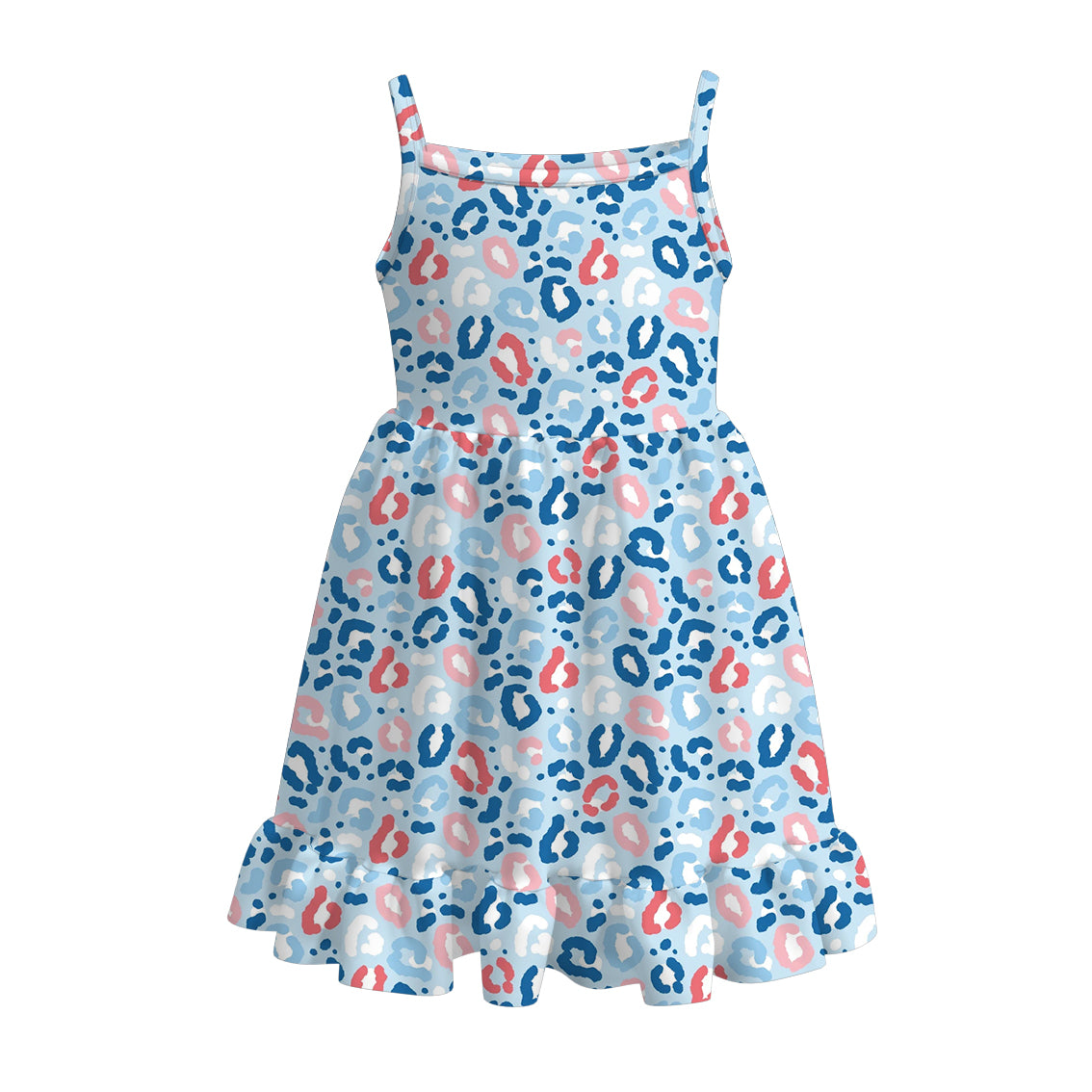 (Pre Order)Patriotic Print Strap Dress