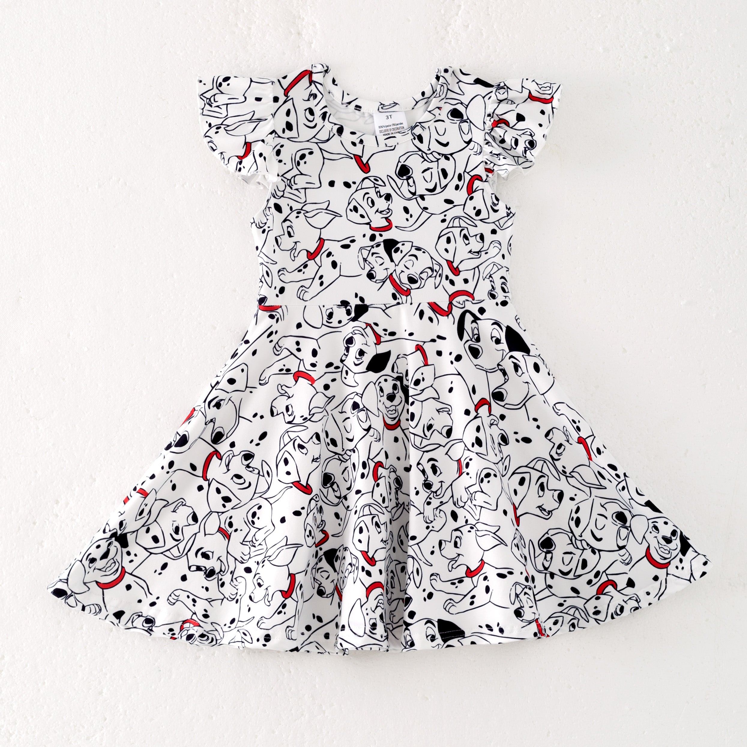 (Pre Order,Prepack Zone)Girls Spring&Summer Puppy Print Dress(Mix Size)