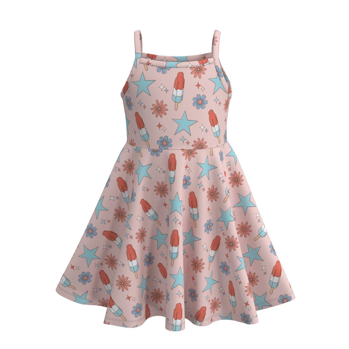 (Pre Order)Patriotic Print Sundress