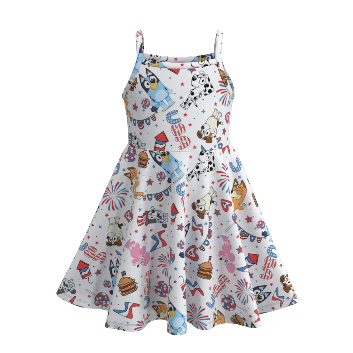 (Pre Order)Patriotic Print Sundress