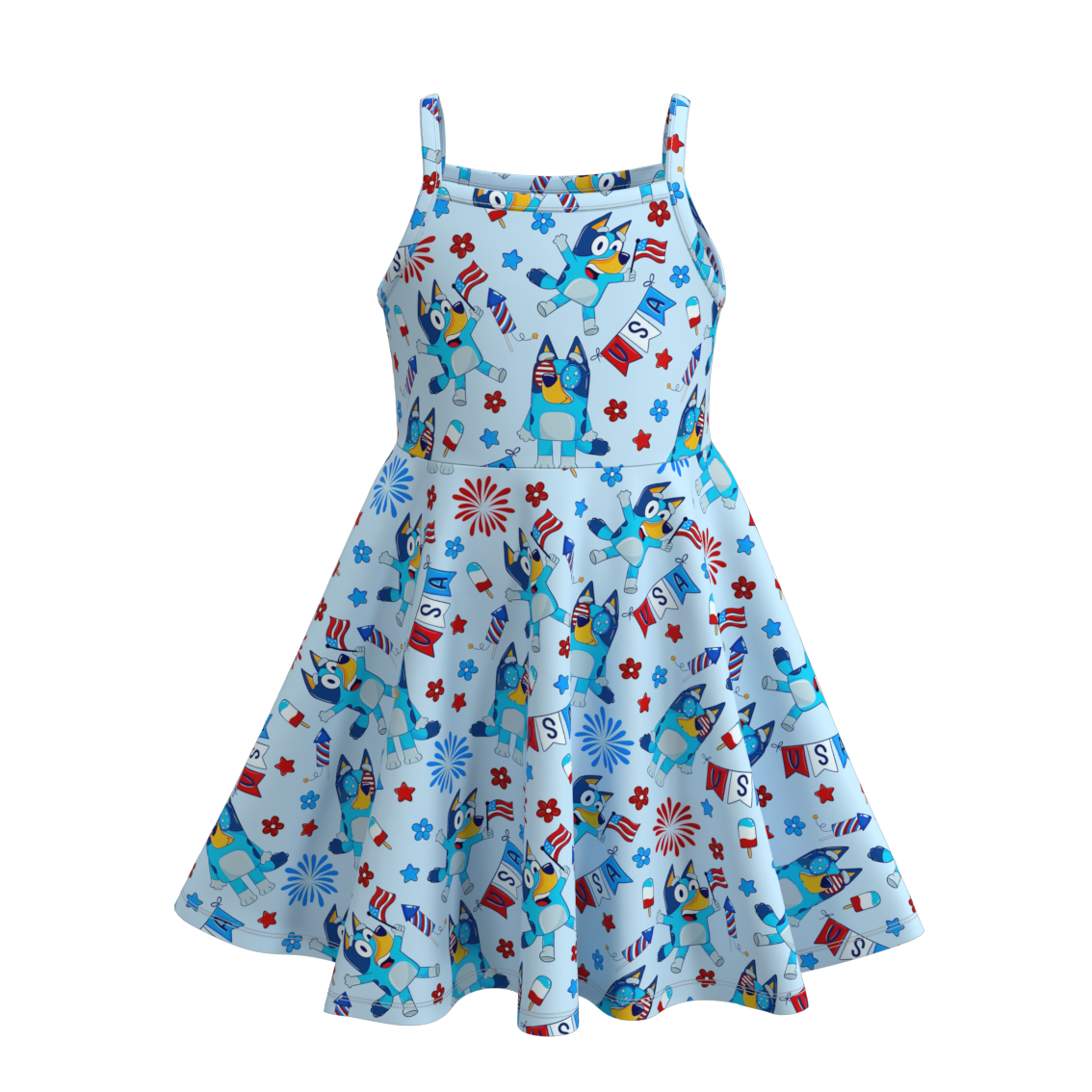 (Pre Order)Patriotic Print Sundress