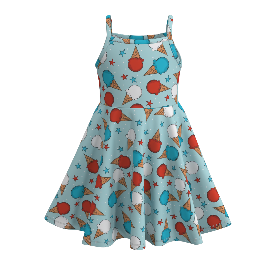 (Pre Order)Patriotic Print Sundress