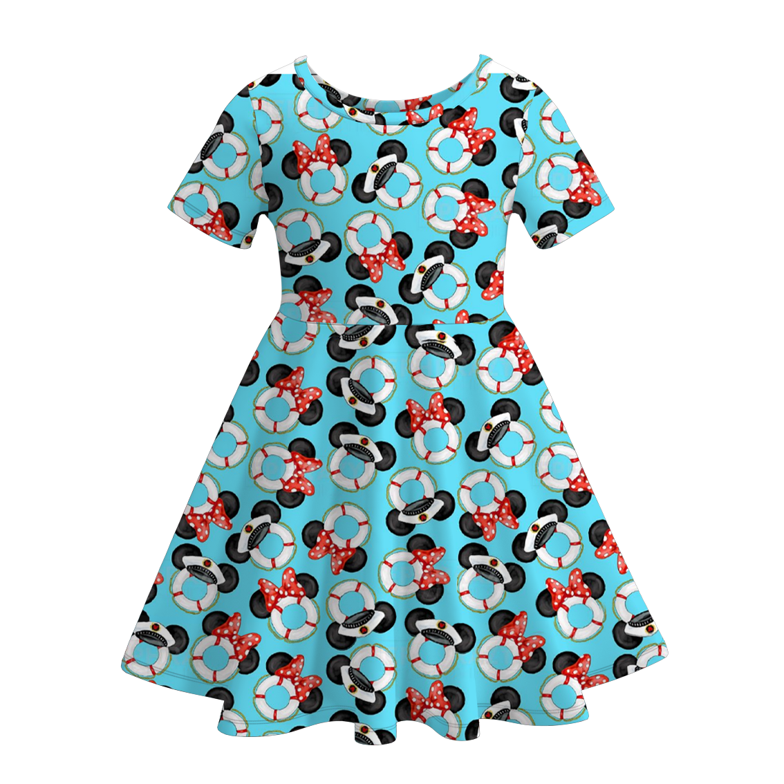 (Pre Order)Girls Summer Mickey Print Twirl Dress
