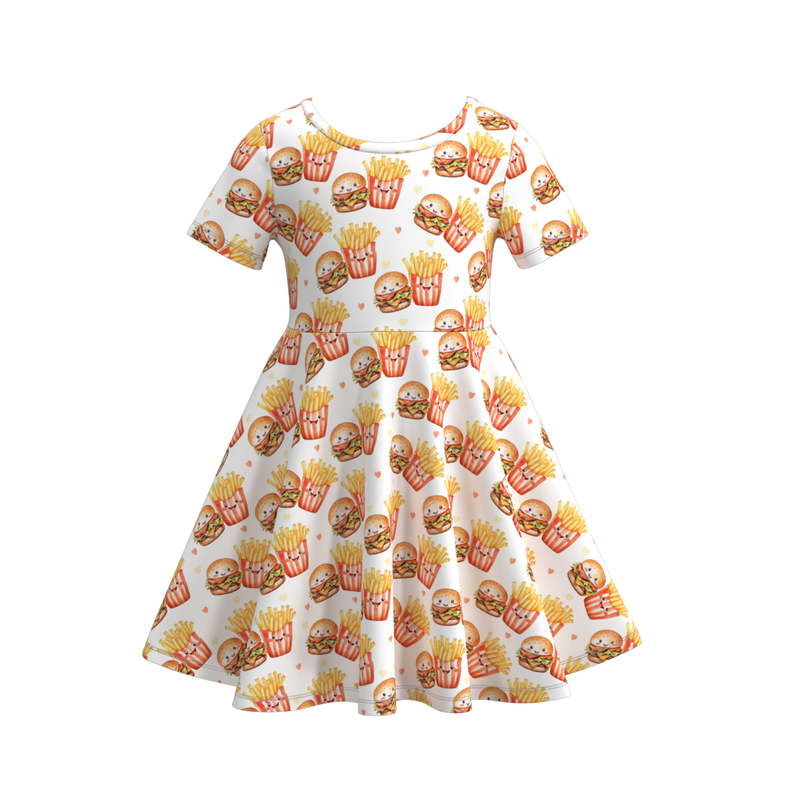 (Pre Order)Girls Summer Chick-fil-A Print Twirl Dress