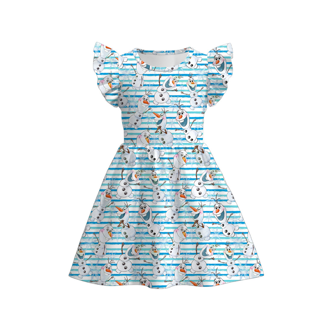 (Pre Order)Girls Summer Frozen Print Dress