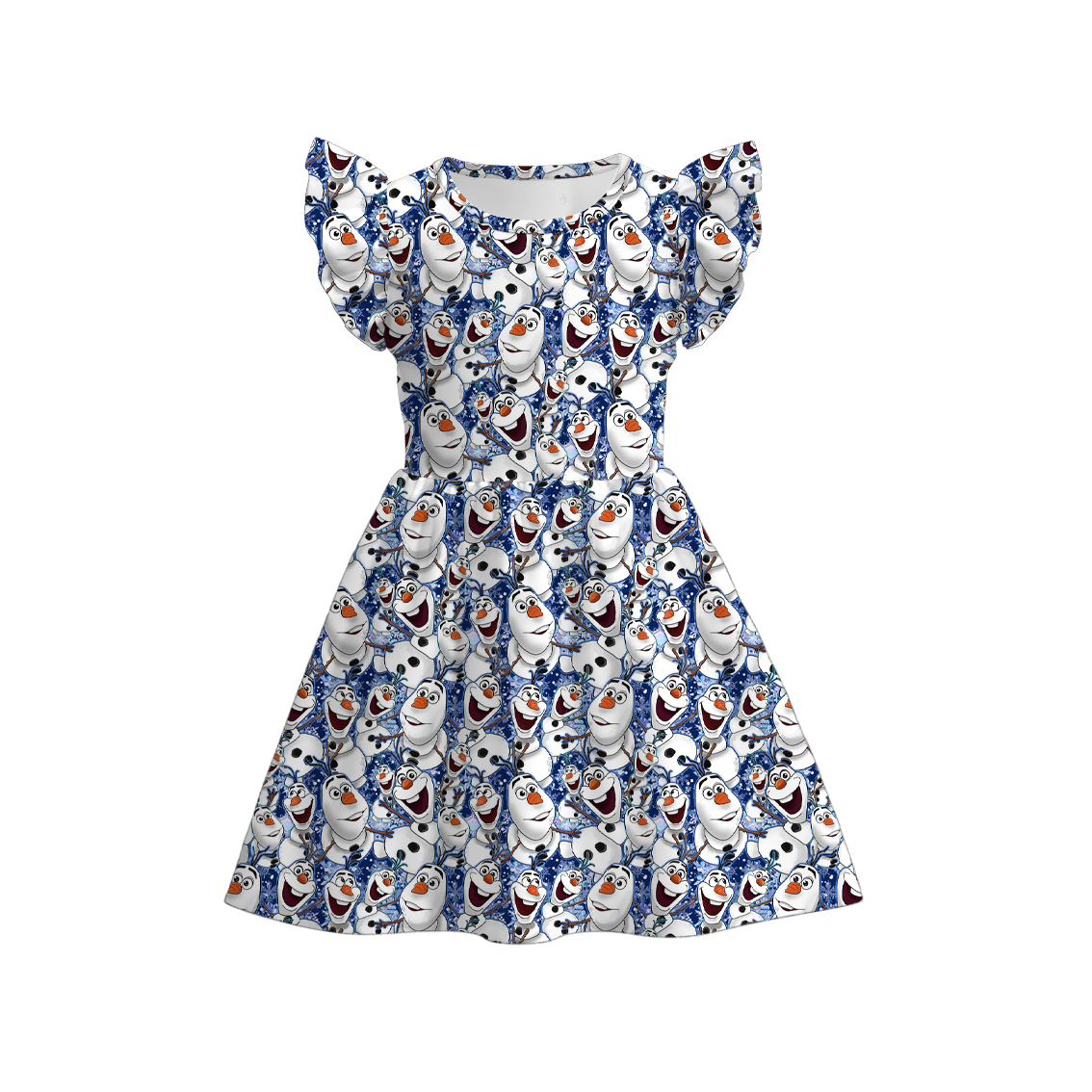 (Pre Order)Girls Summer Frozen Print Dress