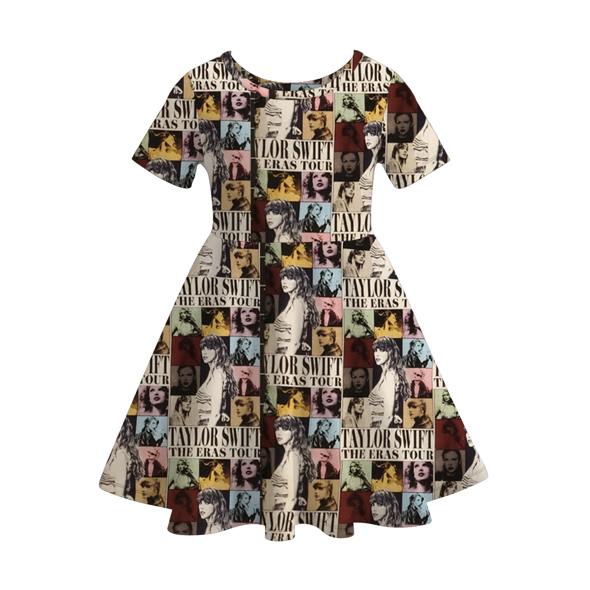 (Pre Order)Girls Summer TS Print Twirl Dress
