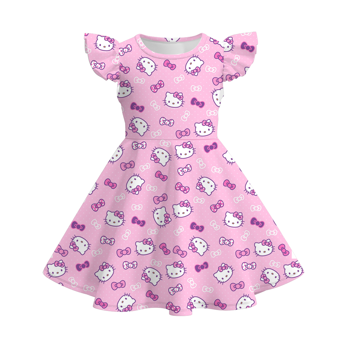 (Pre Order)Girls Summer Sanrio Print Twirl Dress