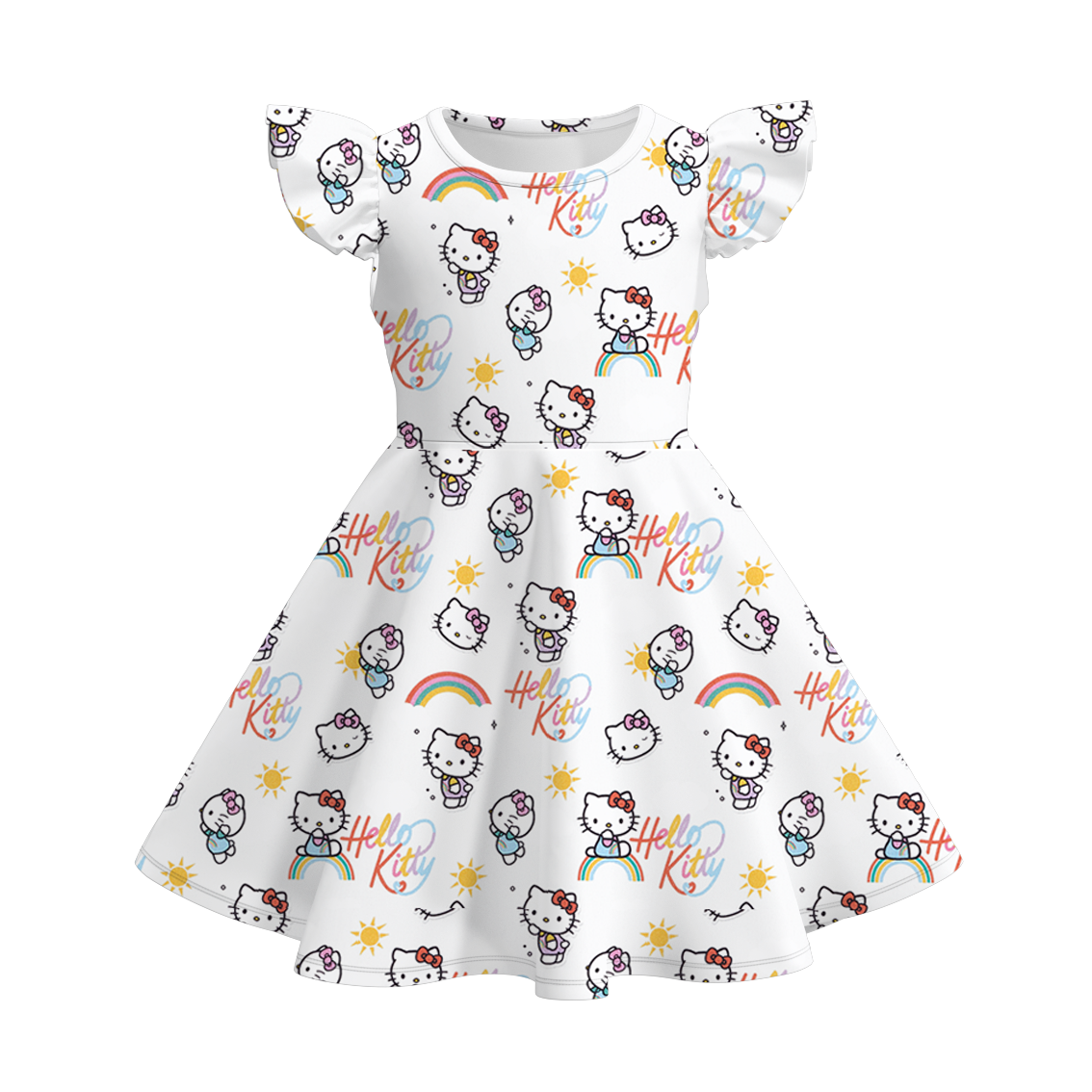 (Pre Order)Girls Summer Sanrio Print Twirl Dress