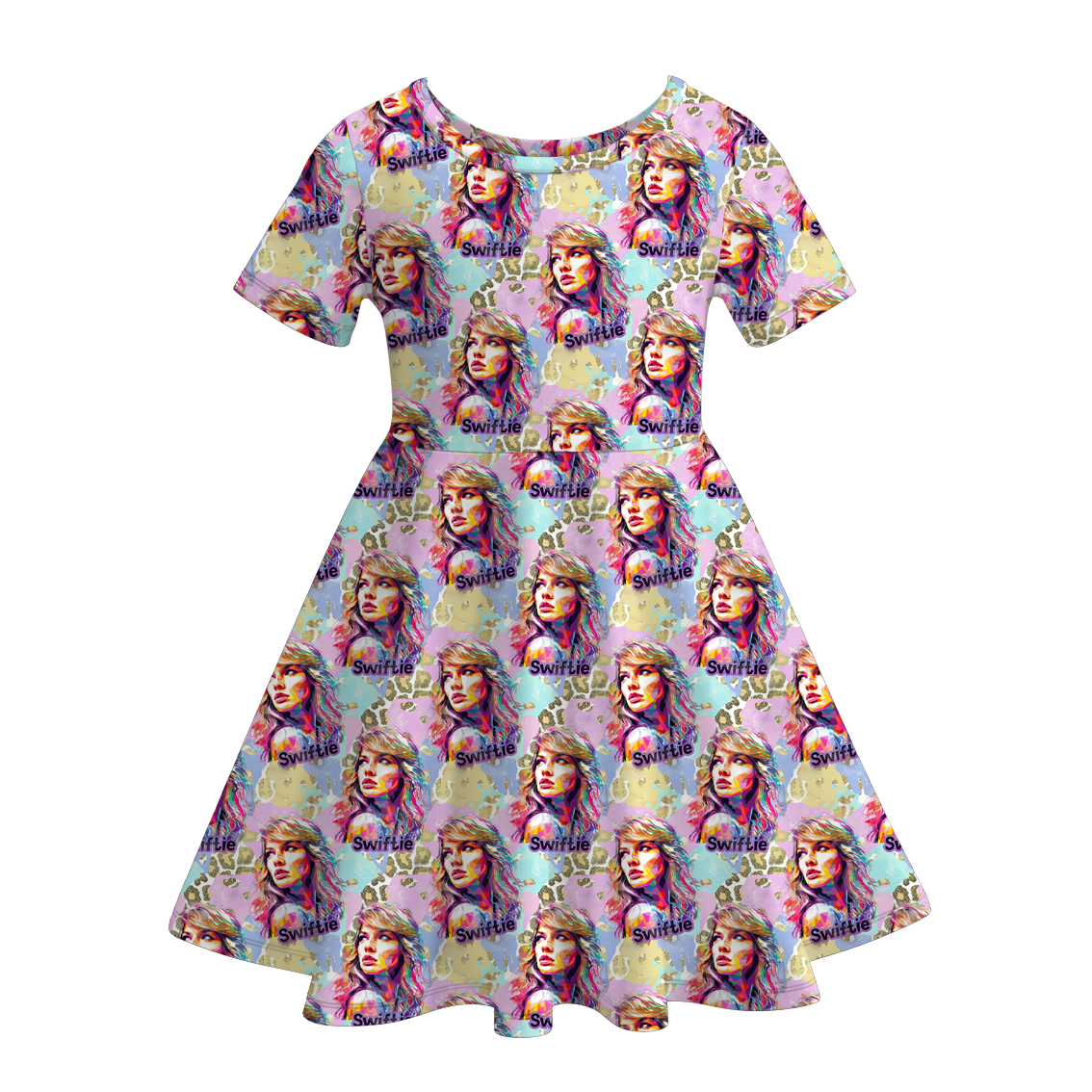 (Pre Order)Girls Summer TS Print Twirl Dress