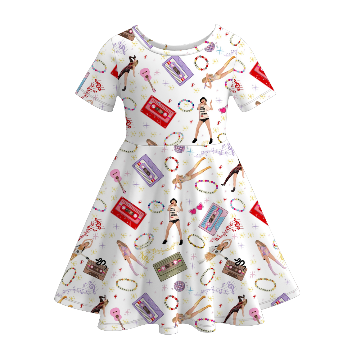 (Pre Order)Girls Summer TS Print Twirl Dress