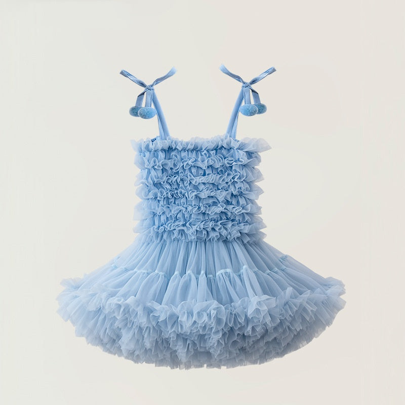 (Pre Order)Summer Girls' Tutu Dress Princess Mesh Sundress