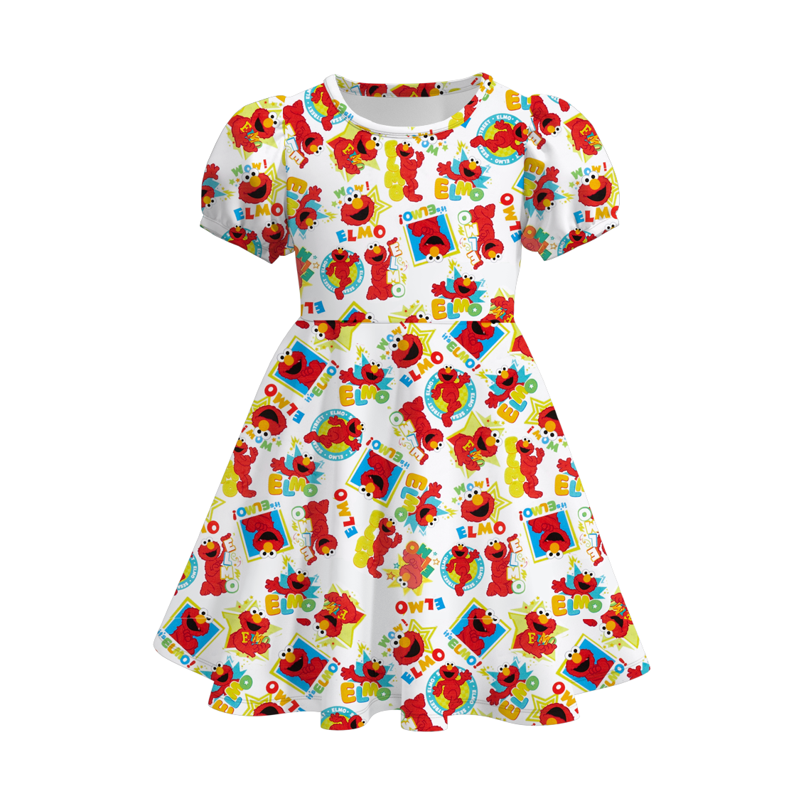 (Pre Order)Girls Cute Cartoon Print Dress