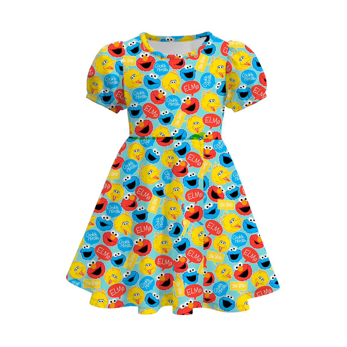 (Pre Order)Girls Cute Cartoon Print Dress