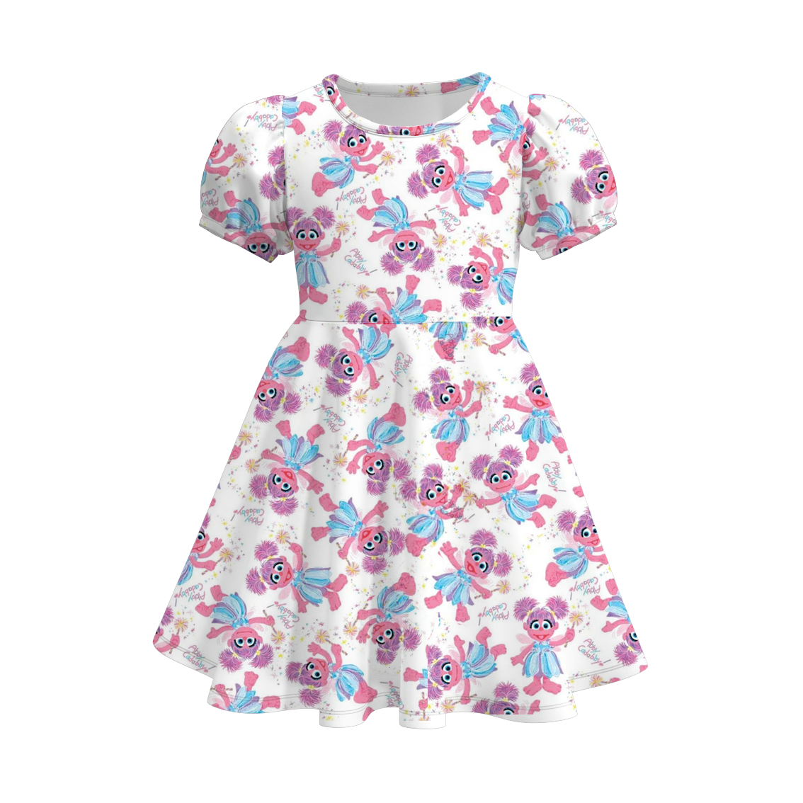 (Pre Order)Girls Cute Cartoon Print Dress