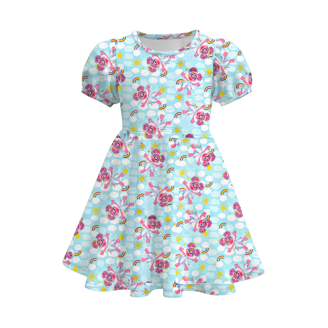 (Pre Order)Girls Cute Cartoon Print Dress