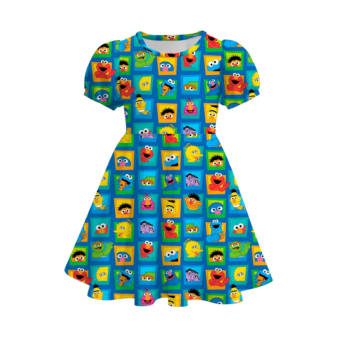 (Pre Order)Girls Cute Cartoon Print Dress